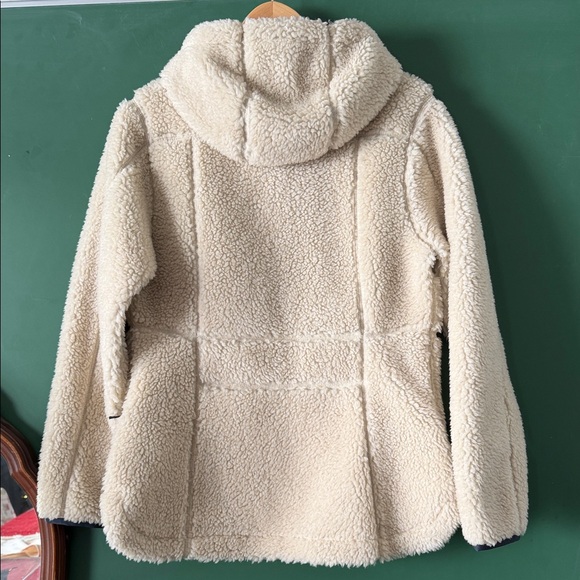 L.L. Bean Mountain Pile Fleece Hoodie Womens M Jacket NWT Cozy Warm Teddy - Picture 9 of 11